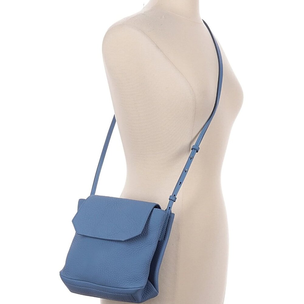 Cerulean Blue Leather Crossbody/Shoulder Bag – new - Picture 2 of 4